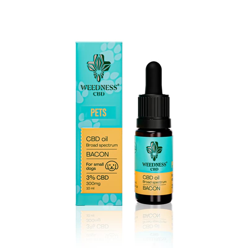 Huile de CBD 3% pour petits chiens | Bacon