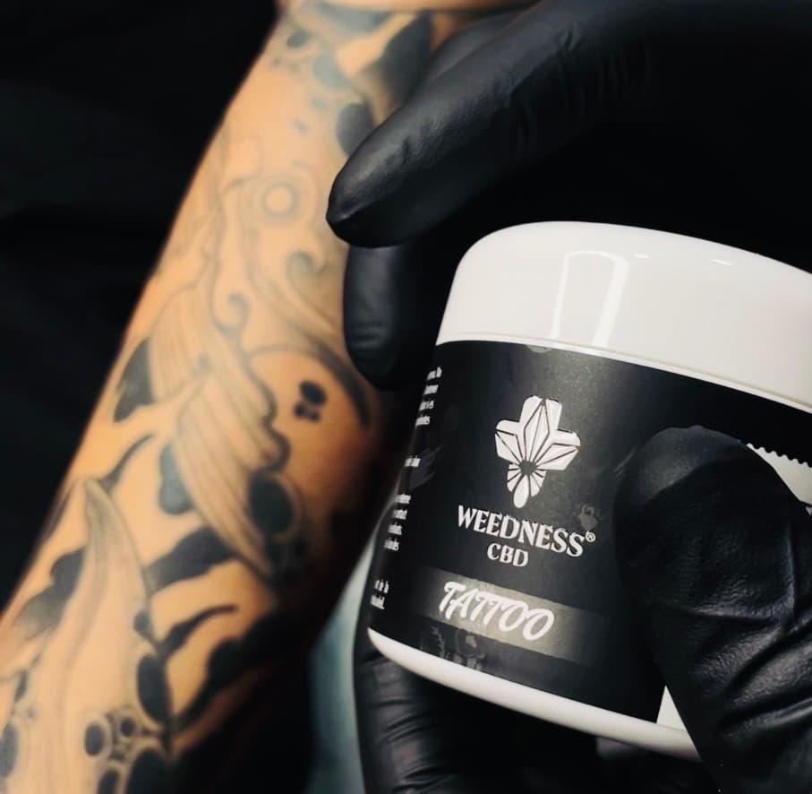 Baume naturel pour tatouage avec 500mg CBD et 500mg CBG