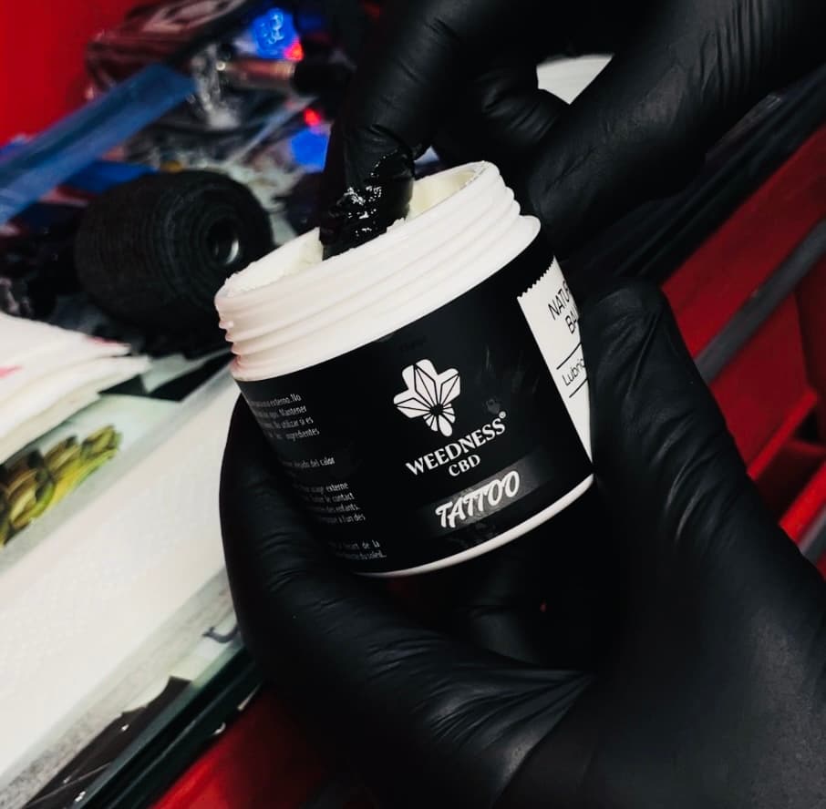 Baume naturel pour tatouage avec 500mg CBD et 500mg CBG