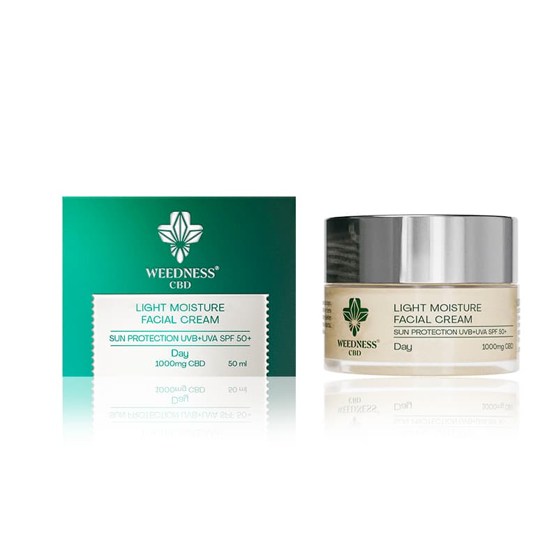 Crème de Jour pour le Visage avec Protection Solaire SPF50 et 1000mg de CBD 50ml
