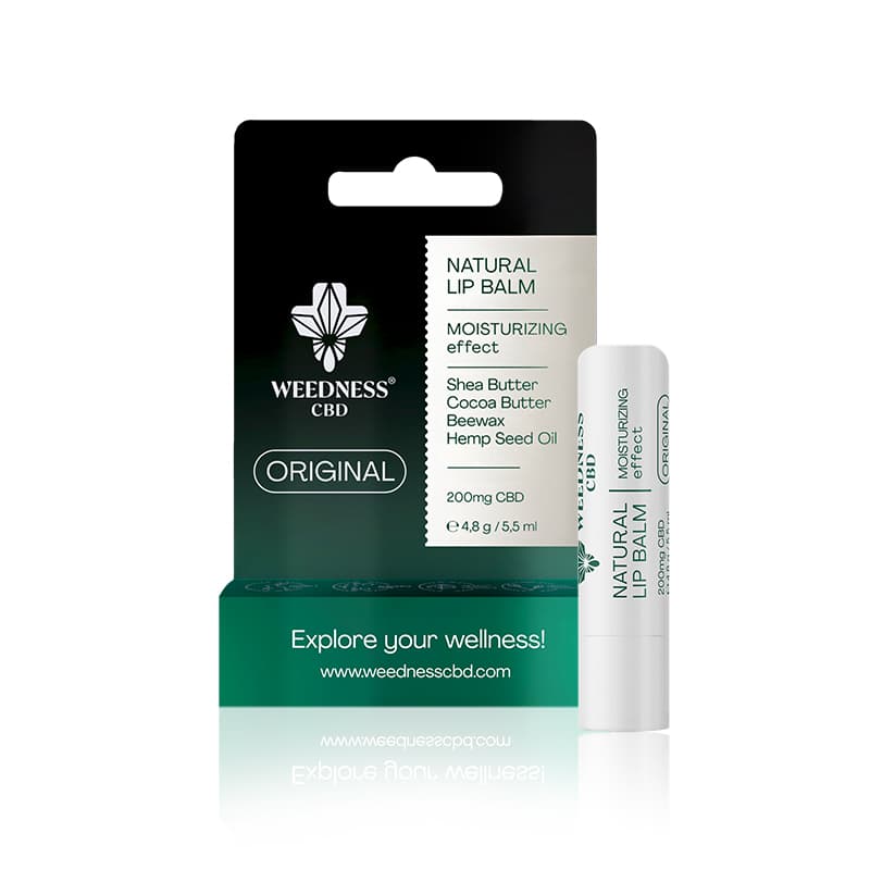 Baume à lèvres naturel avec effet hydratant 4% CBD