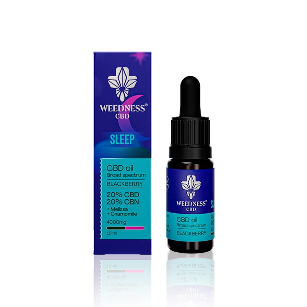 Huile de CBD Sommeil 20% + CBN 20% | Mûre 10ml