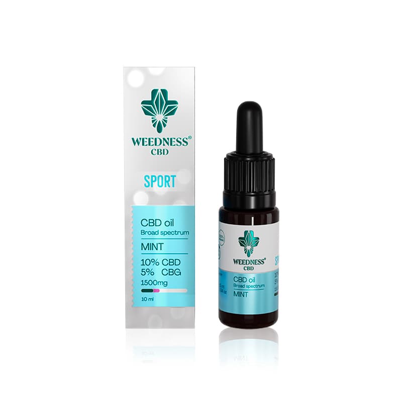 Huile Sport CBD 10% + CBG 5% | Menthe Poivrée 10ml