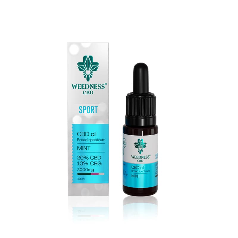 Huile Sport CBD 20% + CBG 10% | Menthe Poivrée 10ml