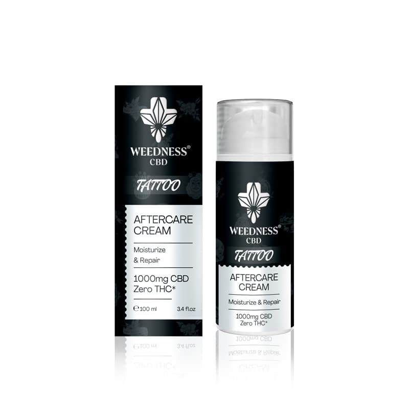 Crème de réparation pour les tatouages frais avec 1000mg de CBD 100ml
