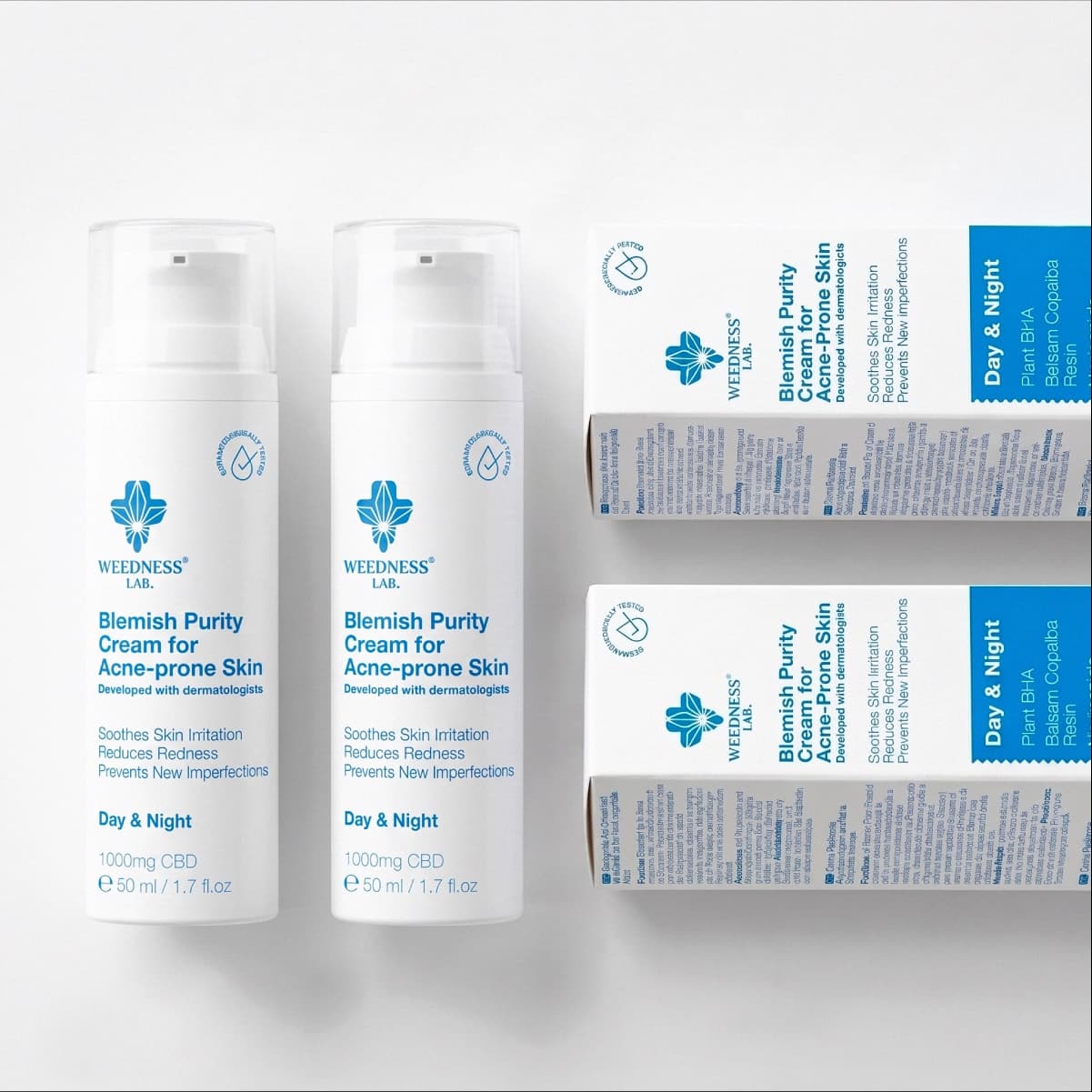 Crème CBD purifiante anti-imperfections pour peaux à tendance acnéique
