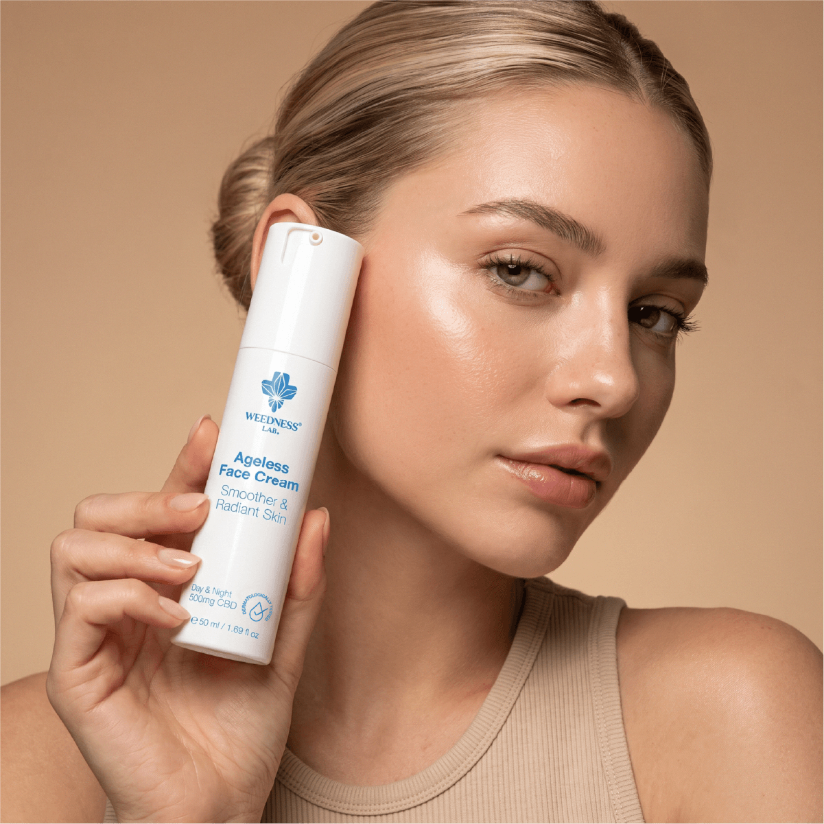 Crème visage anti-âge 24h | 500mg CBD 50ml