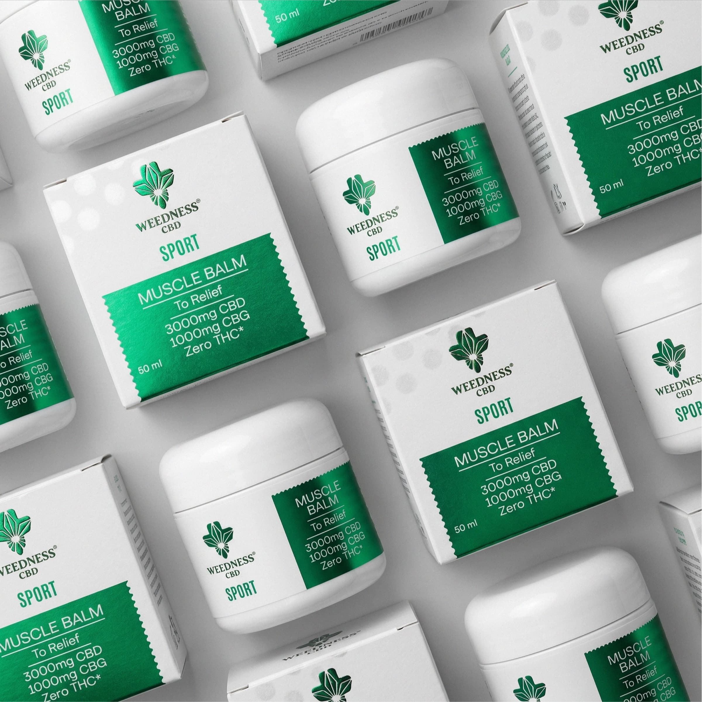 Sport Muscle Relief Balm 3000mg CBD et 1000mg CBG