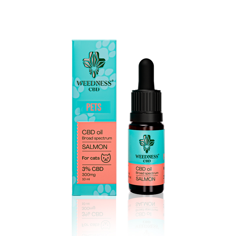 Huile CBD 3% pour chats | Saumon
